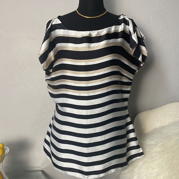 White House Black Market Silk Blouse - Picture 2 of 6